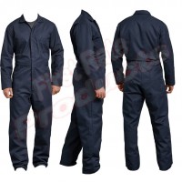 Black Polyester/Cotton Coverall